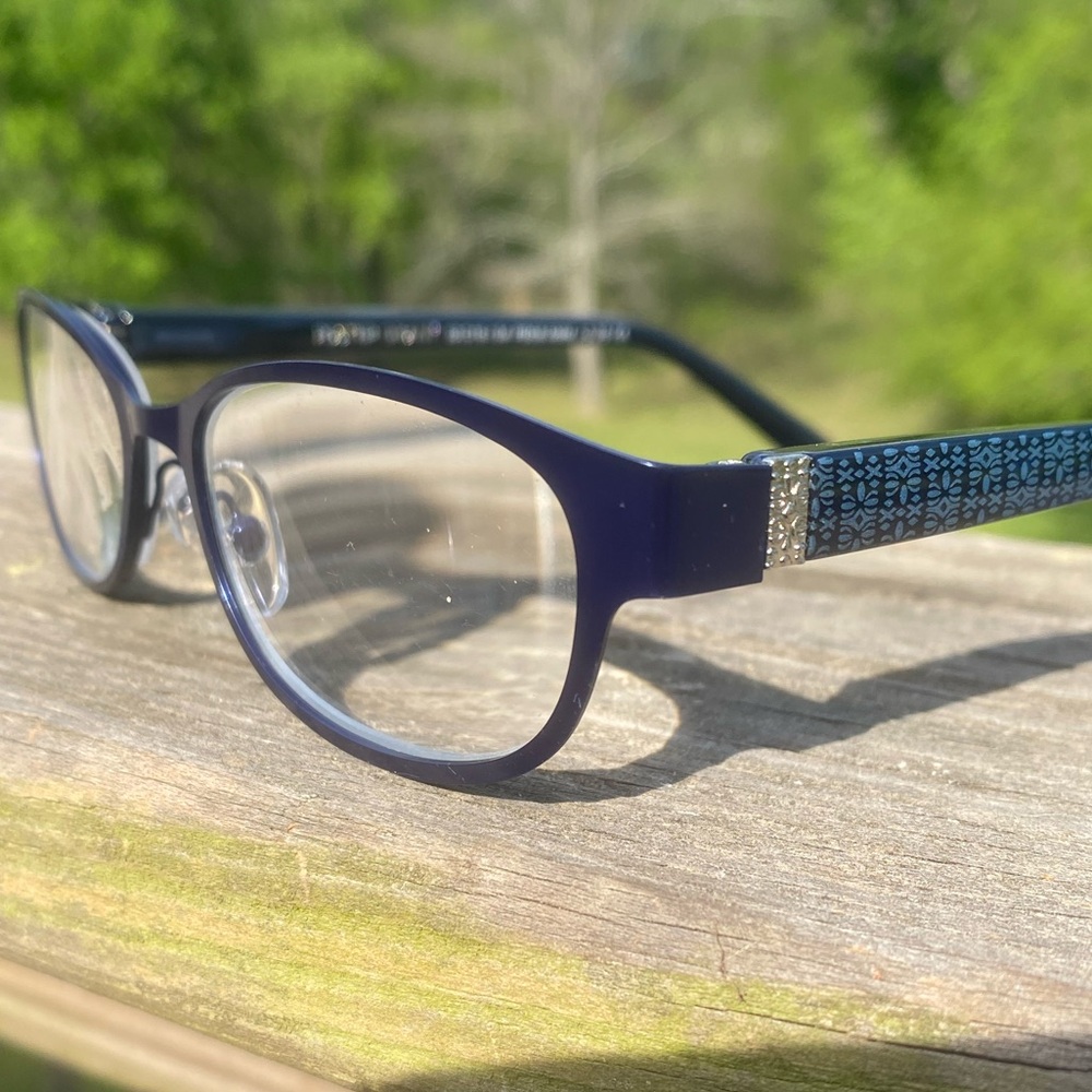 Foster Grant Isa Readers Navy Blue Women's reading glasses +3.25